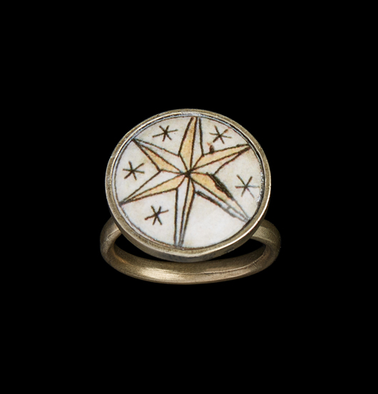 ANELLI | Arcani celesti | Anello con porcellana