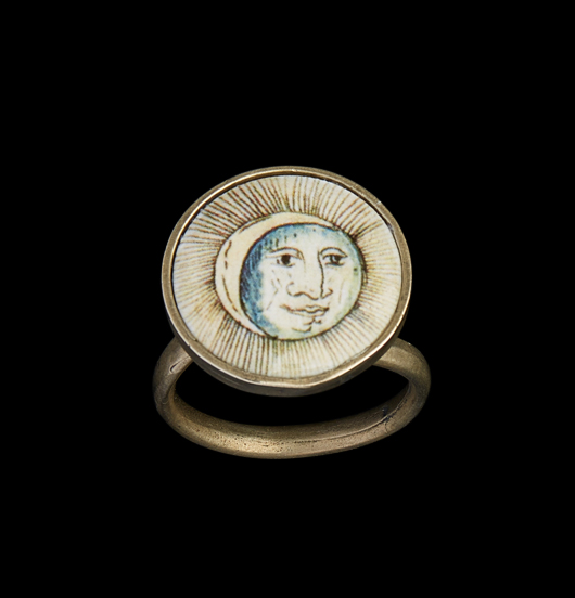 ANELLI | Arcani celesti | Anello con porcellana