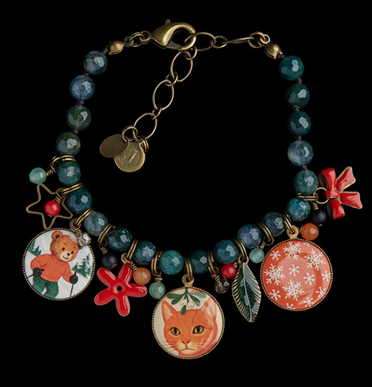 BRACCIALI | Cortina  | Bracciale agata muschiata 