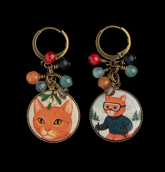 ORECCHINI | Cortina  | Orecchini con porcellana