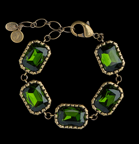 BRACCIALI | Natura | Bracciale cristalli verde