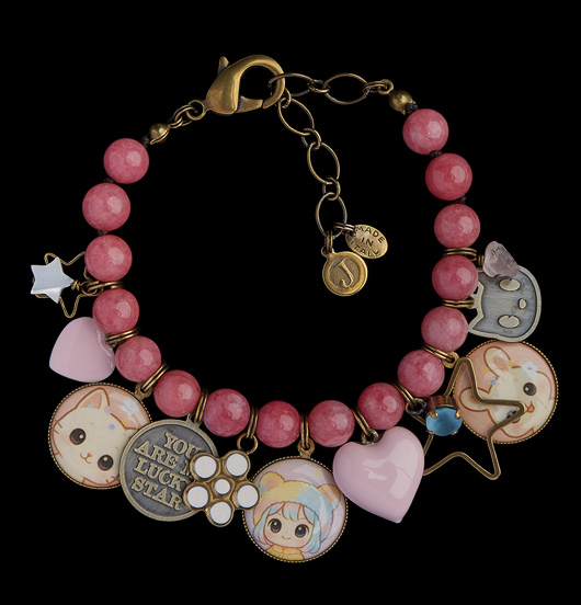 BRACCIALI  | Kokoro | Bracciale giada rosa 