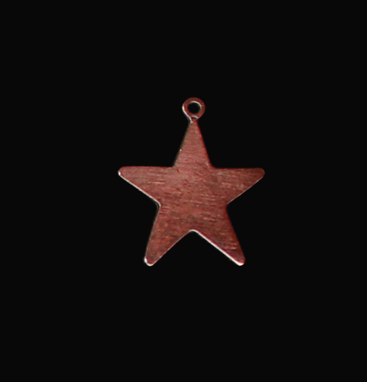 Star shaped copper charm, gift for dad, for mum, for a teacher.
