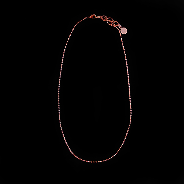 Copper necklace for medallions and pendants